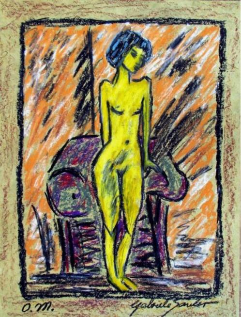 naakt op Kahari papier naar Otto Müller II, Antiek en Kunst, Kunst | Schilderijen | Modern, Ophalen