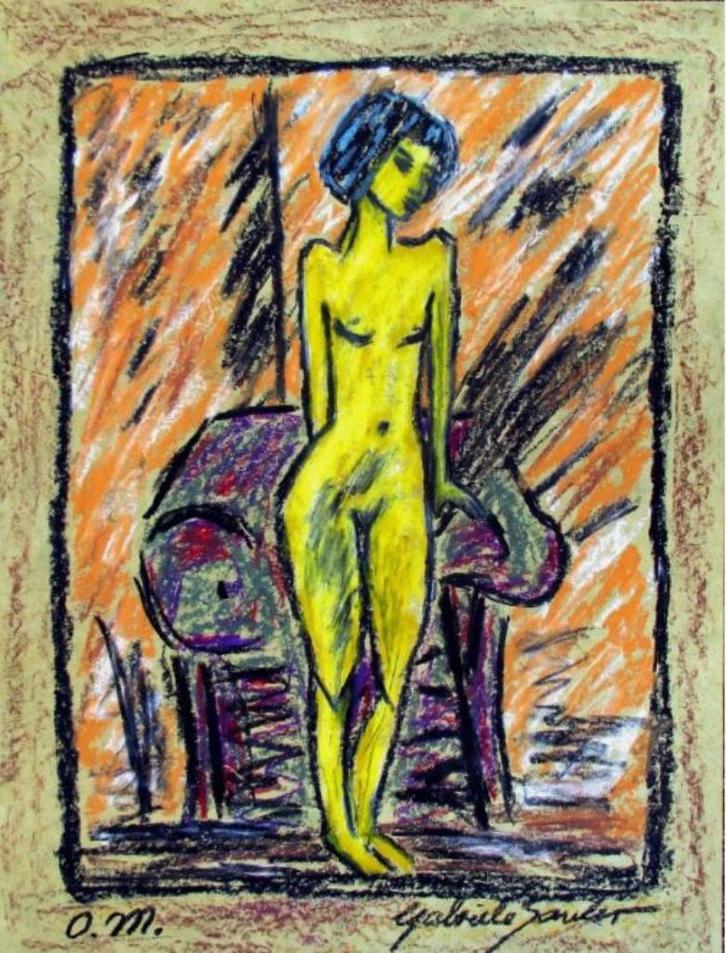 naakt op Kahari papier naar Otto Müller II, Antiek en Kunst, Kunst | Schilderijen | Modern, Ophalen