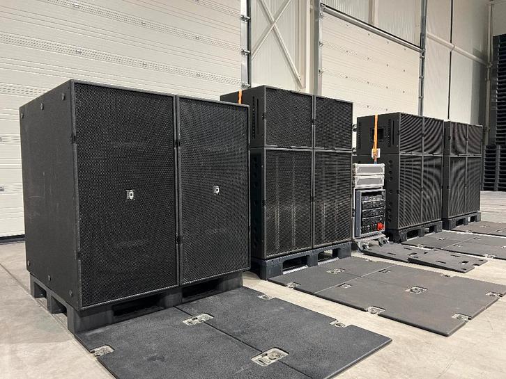 Dynacord: 2x PWH28 6x COBRA-PWH 6x COBRA-TOP 2x H5000 H2500, Audio, Tv en Foto, Luidsprekerboxen, Gebruikt, Complete surroundset