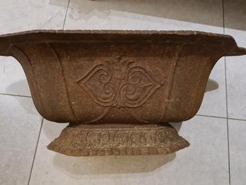 Jardinière ancienne en fonte 68 cm, Enlèvement ou Envoi, Comme neuf
