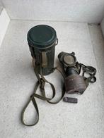 Wo2 Duitse gasmasker met naam, Verzamelen, Ophalen of Verzenden