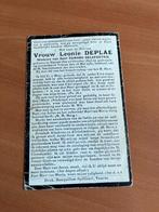 Rouwkaart L. Depla  Veurne 1843 + 1930, Collections, Images pieuses & Faire-part, Carte de condoléances, Enlèvement ou Envoi