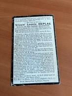 Rouwkaart L. Depla  Veurne 1843 + 1930, Ophalen of Verzenden, Rouwkaart