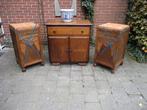 Commode , 2 - deurs, Ophalen, Minder dan 50 cm, Eikenhout, Zo goed als nieuw