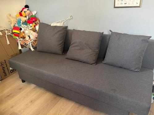 Clic clac, Huis en Inrichting, Slaapkamer | Slaapbanken, Gebruikt, Overige maten, Overige maten, Twijfelaar, Grijs, Ophalen