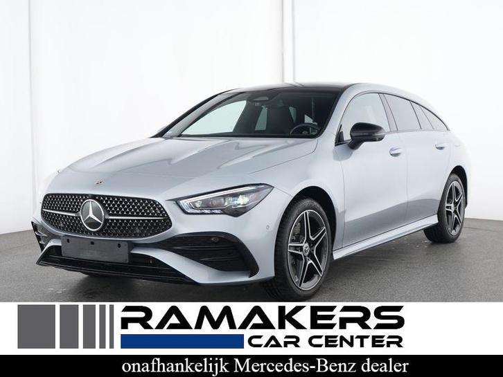 Mercedes-Benz CLA 250 e SB AMG Premium Plus Night PANO Distr, Auto's, Mercedes-Benz, Bedrijf, Te koop, CLA, 360° camera, ABS, Achteruitrijcamera