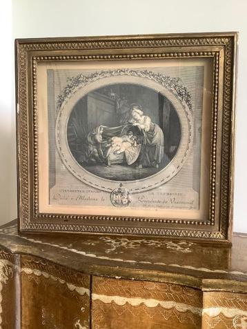 18e eeuws GRAVURE ETIENNE CLAUDE VOYSARD 1746-1812. beschikbaar voor biedingen