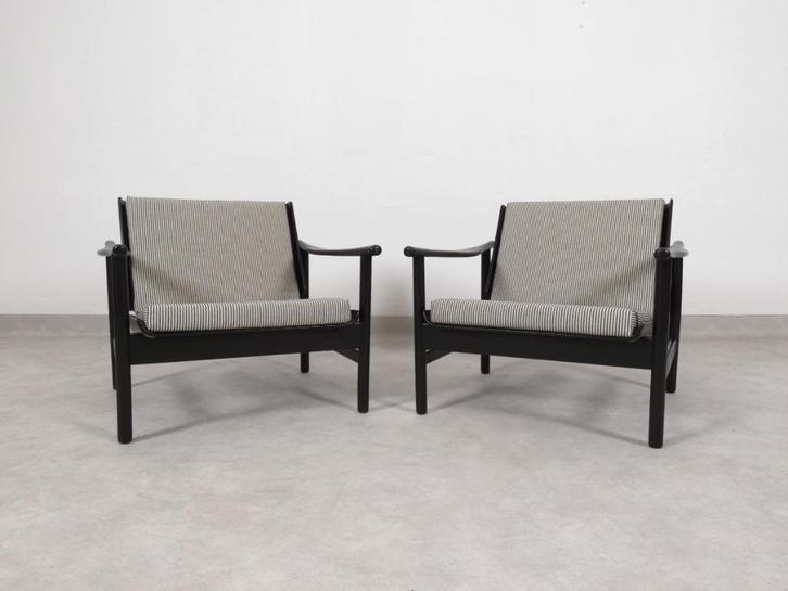 Scandinavian arm chairs, Huis en Inrichting, Zetels | Zetels en Chaises Longues, Gebruikt, Tweepersoons, Minder dan 150 cm, Minder dan 75 cm