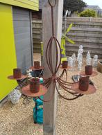 ijzeren kroonluchter met 6 kaarsenhouders, Ophalen of Verzenden