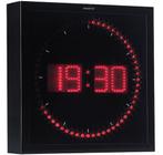 Digitale wandklok met 60 LED's - Rood, Ophalen of Verzenden, Nieuw, Digitaal, Wandklok