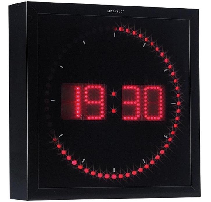 Digitale wandklok met 60 LED's - Rood, Huis en Inrichting, Woonaccessoires | Klokken, Nieuw, Wandklok, Digitaal, Ophalen of Verzenden