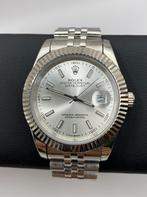 Rolex datejust zilver dial, Handtassen en Accessoires, Horloges | Dames, Rolex, Polshorloge, Nieuw, Ophalen of Verzenden