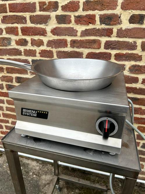 Wok à induction Menu System professionnel - Garantie 3 mois, Elektronische apparatuur, Kookplaten, Refurbished, Tussenbouw, Inductie