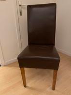 Stoelen in bruin leer, Antiek en Kunst, Ophalen