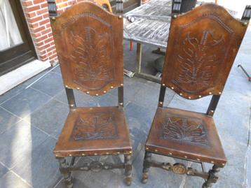 Set van 2 Spaanse stoelen - zeer mooie afwerking. beschikbaar voor biedingen