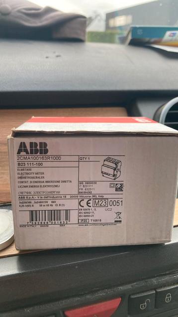 ABB 3 fase electriciteits meter ( nieuw) beschikbaar voor biedingen