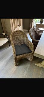 Mooie landelijke rieten kuipstoelen, Tuin en Terras, Ophalen, Zo goed als nieuw