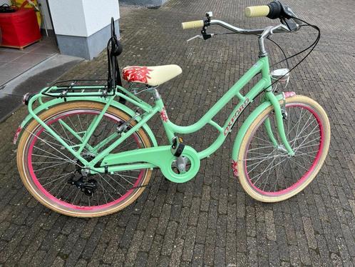 Meisjes fiets, Fietsen en Brommers, Fietsen | Meisjes, Zo goed als nieuw, 24 inch, Handrem, Versnellingen, Ophalen