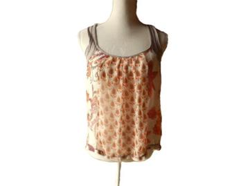 (113)- blouse femme t.38 orange - miss captain - beschikbaar voor biedingen