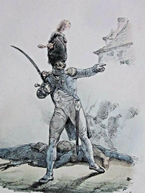 Grenadier à Pied Garde 3ème Régiment Hollandais 1810 Militar, Antiek en Kunst, Kunst | Etsen en Gravures, Ophalen of Verzenden