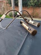 2 Vintage schilderij lampen gemaakt uit messing, Ophalen of Verzenden