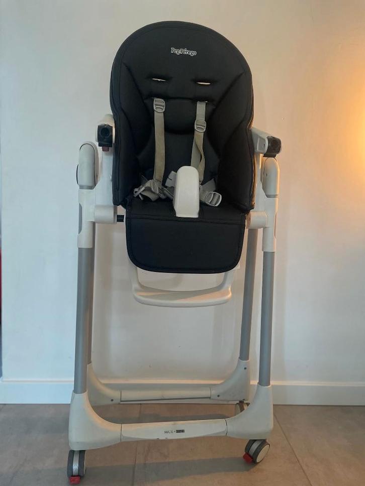 eetstoel, Kinderen en Baby's, Kinderstoelen, Gebruikt, Meegroeistoel, Aanschuifbaar, Afneembaar eetblad, Gordel(s), Ophalen