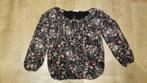 zwarte blouse met bloemen van ZEB maat Smal, Kleding | Dames, ANDERE, Zwart, Ophalen of Verzenden, Zo goed als nieuw