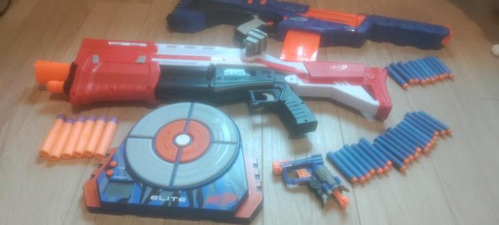 Lot Nerf 4-delig, Kinderen en Baby's, Speelgoed | Buiten | Actiespeelgoed, Ophalen