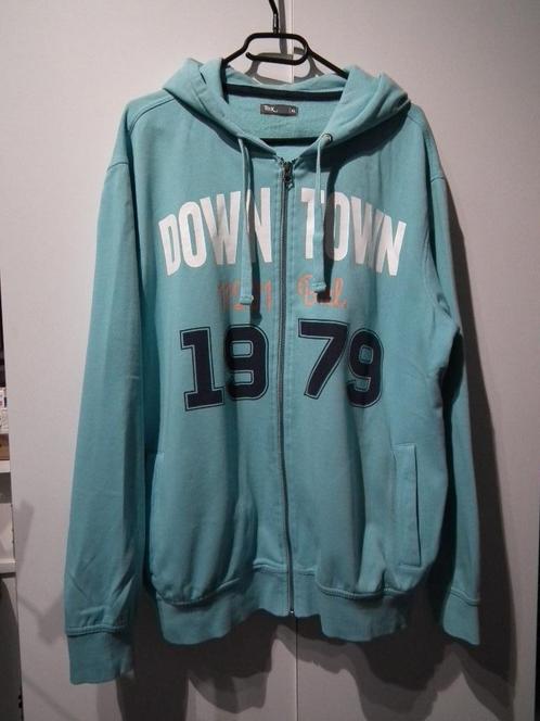 Hoodie voor heren. XL (Tex) turquoise kleur, Kleding | Heren, Truien en Vesten, Zo goed als nieuw, Overige maten, Blauw, Verzenden