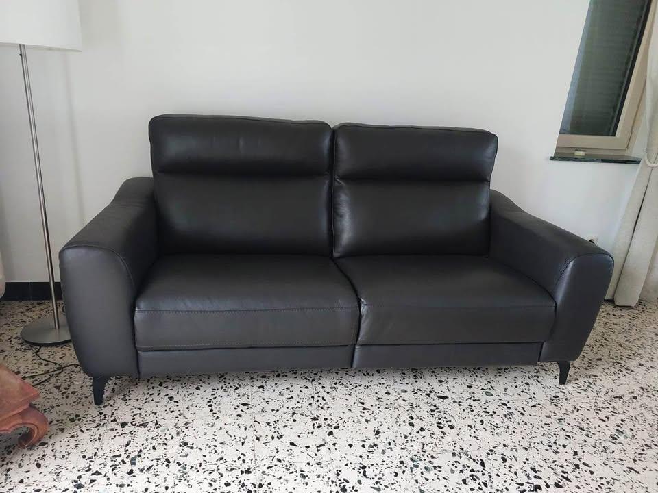Fauteuil électrique en cuir chocolat - Poltrone e Sofa, Maison & Meubles, Canapés | Salons, Comme neuf, Banc droit, Trois personnes