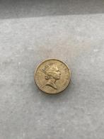 zeldzame munt: one pound 1985 Queen Elizabeth, Goud, Ophalen of Verzenden, Losse munt, Overige landen