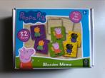 Peppa Big wooden memory spel Compleet!, Comme neuf, Enlèvement ou Envoi