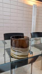 Vaas in dik gefumeerd glas, Enlèvement, Comme neuf, Verre