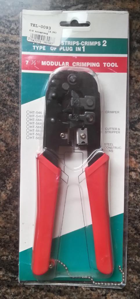 Nieuw - Striptang 7 1/2" Modular crimping tool - € 4, Computers en Software, Pc- en Netwerkkabels, Nieuw, Ophalen of Verzenden