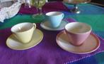 retro pastel tasjes, Ophalen, Zo goed als nieuw, Overige materialen, Kop en/of schotel