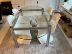 Tafel met metalen onderstel, Ophalen, Gebruikt, 100 tot 150 cm, 200 cm of meer