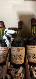 3 flessen 1972 Cotes Du Rhones Villages, Ophalen, Frankrijk, Nieuw, Rode wijn