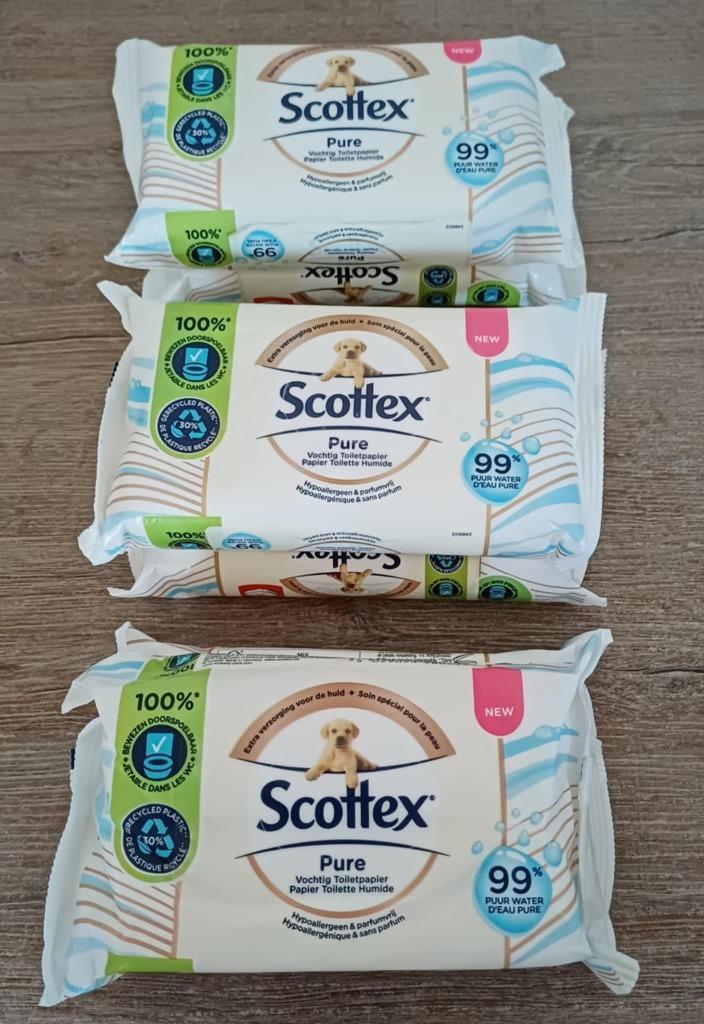 Scottex Pure vochtig toiletpapier, Handtassen en Accessoires, Uiterlijk | Lichaamsverzorging, Nieuw, Overige typen, Ophalen of Verzenden