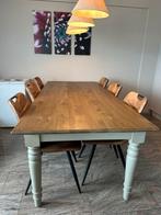 Landelijke tafel met stoelen, Huis en Inrichting, Tafels | Eettafels, Ophalen, Zo goed als nieuw