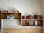 Wandrek in volle eik, Huis en Inrichting, Woonaccessoires | Wandplanken en Boekenplanken, Ophalen, Zo goed als nieuw