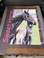 Housse de couette Cheval + sa taie, en flanelle, Gebruikt, Bruin, Jongetje of Meisje, Dekbedovertrek