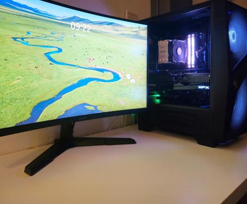 Gaming Pc/WorkStation+1440p/1080pMonitor, Computers en Software, Desktop Pc's, Zo goed als nieuw, 3 tot 4 Ghz, HDD, SSD, 16 GB