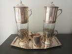Verzilverd set koffiefilters en melkpotje, Antiek en Kunst, Ophalen of Verzenden