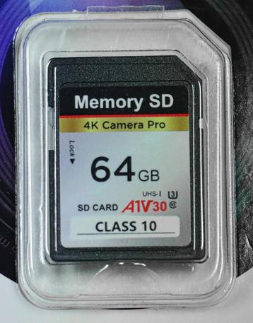SD-kaart 64 GB – klasse 10 - camera Pro 4k beschikbaar voor biedingen