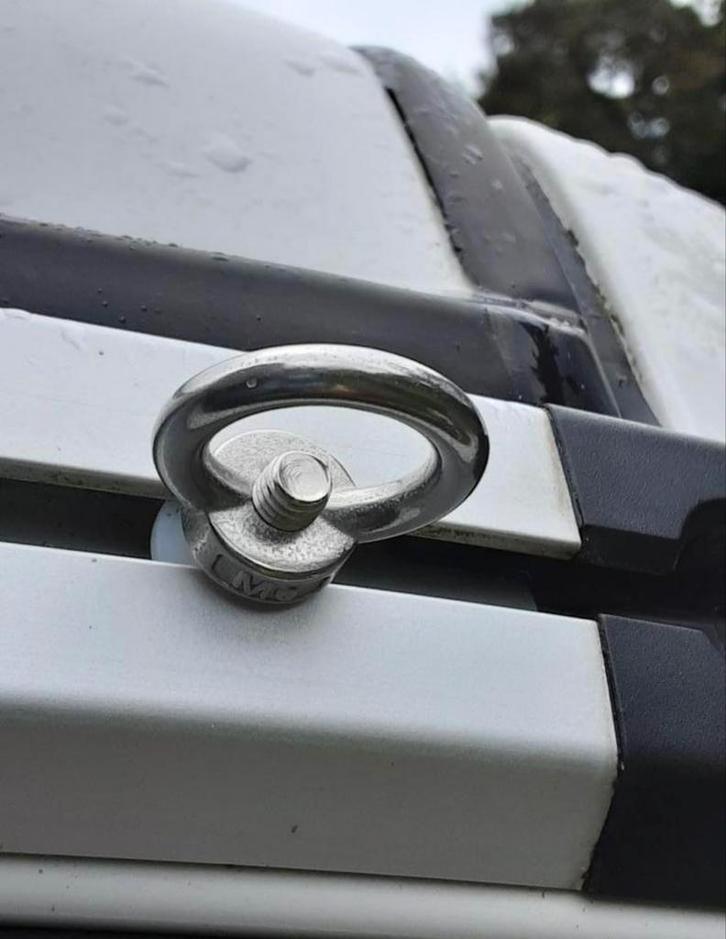 Passende set ringmoer bevestiging luifelrail VW t5 t6 t6.1, Auto diversen, Dakdragers, Zo goed als nieuw, Ophalen of Verzenden