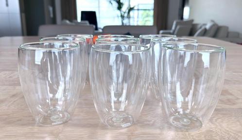 9 Bodum Pavina dubbelwandige glazen / 35 cl / Warm en koud, Verzamelen, Glas en Drinkglazen, Zo goed als nieuw, Overige typen
