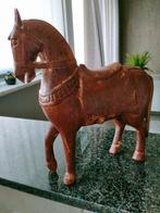 Paard in hout, levensecht, Antiek en Kunst, Ophalen