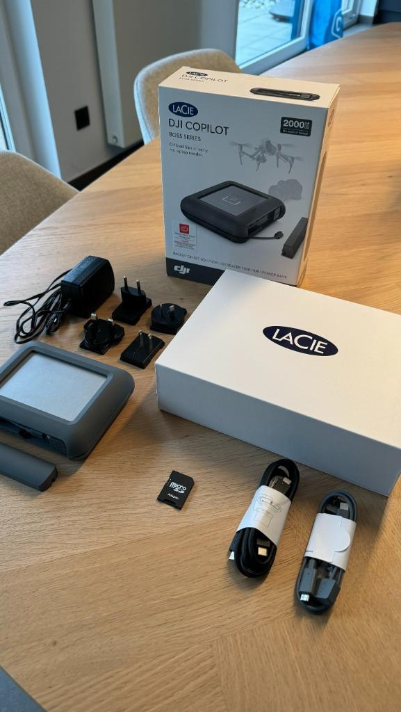 LaCie 2TB DJI Co-Pilot BOSS USB-C Externe Harde Schijf, Computers en Software, Harde schijven, Nieuw, Extern, SSD, USB, Ophalen of Verzenden