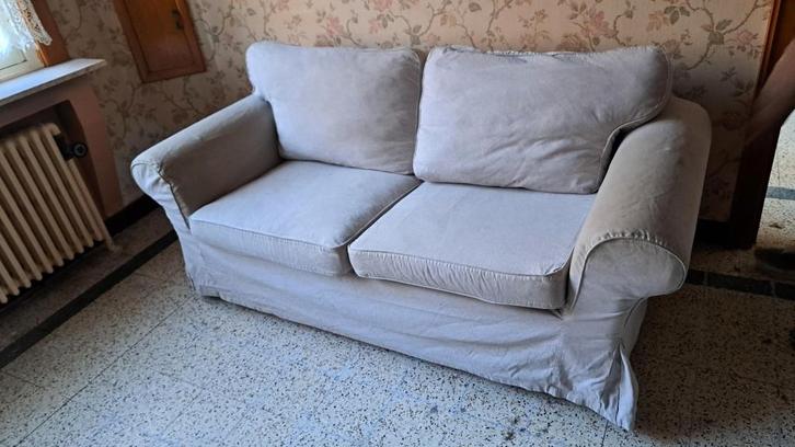 IKEA 2-zitsbank, Huis en Inrichting, Zetels | Zetels, Gebruikt, Rechte bank, Tweepersoons, 150 tot 200 cm, 75 tot 100 cm, Hout