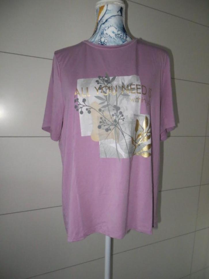 Paarse dames trui met motief - Soyaconcept - XL, Vêtements | Femmes, Pulls & Gilets, Neuf, Taille 46/48 (XL) ou plus grande, Violet